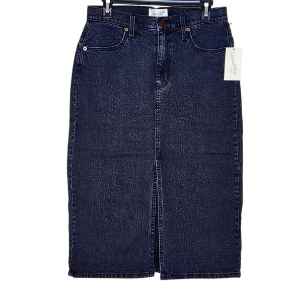 Universal Threads Target Denim Midi Skirt Black 5 Pocket Style Women's 6 NWT - Picture 1 of 9